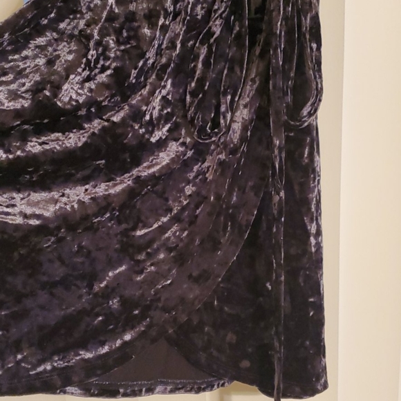 STUNNING navy blue wrap dress - Picture 2 of 4